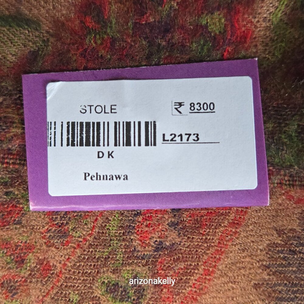 NWT Wool Scarf Lightweight Colorful Paisley - Picture 4 of 11